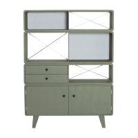 Bibliothèque Enigme Vert de gris